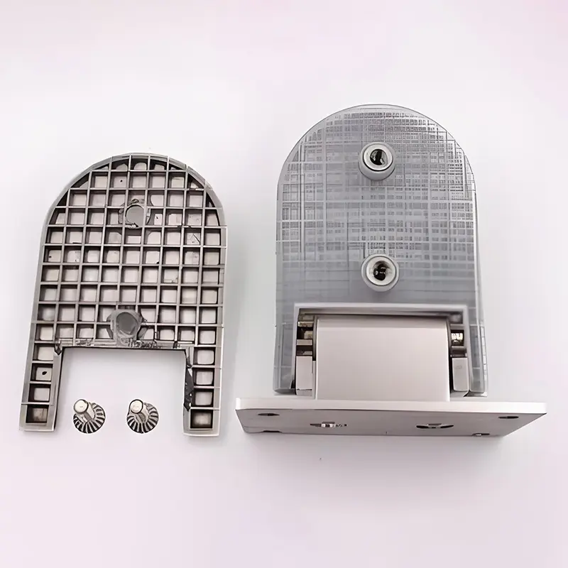 Custom Long Semicircular 90° Double Side Bathroom Glass Clamp Shower Bevel OEM Factory (6).jpg