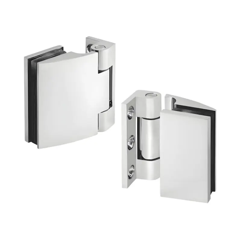 Customized Shower Beveled Edge Glass-to-Glass Connector Hinge Solid Zamak With Cover Plate (4).jpg