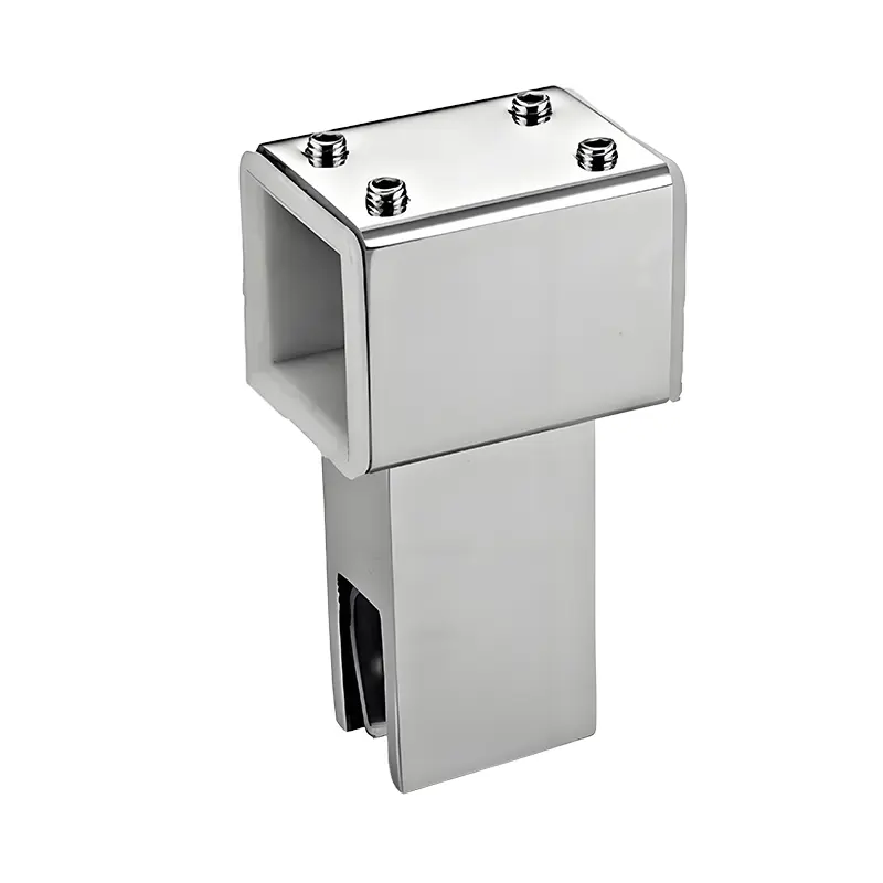 Custom Square Tube Connector Shower Hanging Clips Clamps Zinc Alloy Stainless Steel (2).jpg