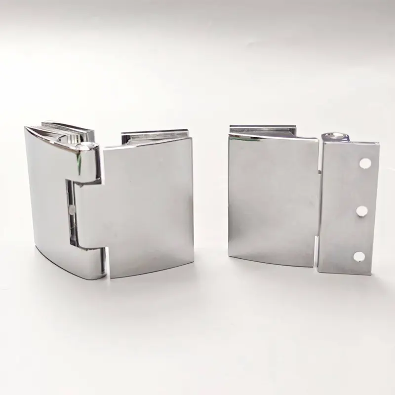 Customized Shower Beveled Edge Glass-to-Glass Connector Hinge Solid Zamak With Cover Plate (5).jpg