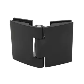 Customized Shower Beveled Edge Glass-to-Glass Connector Hinge Solid Zamak With Cover Plate